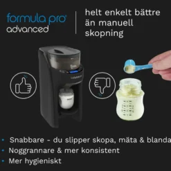 Baby Brezza Formula Pro Advanced Välling & Ersättningsmaskin Svart