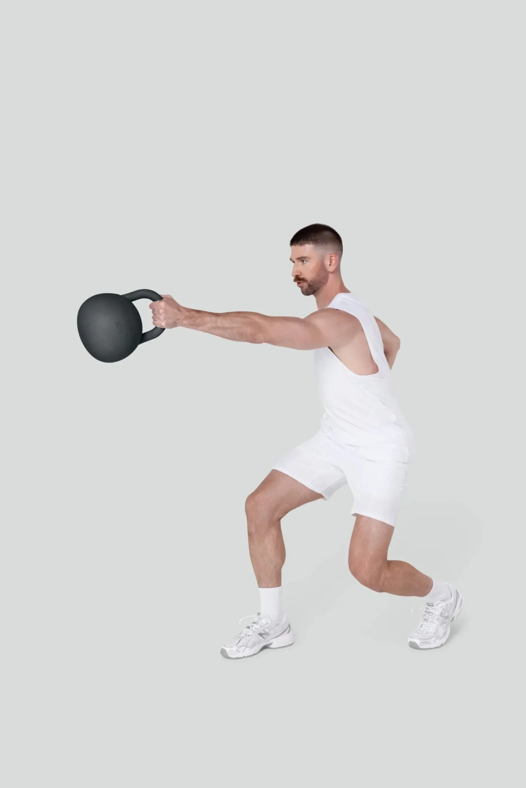 Bala Kettlebell Grå 10 lbs 4,5 kg