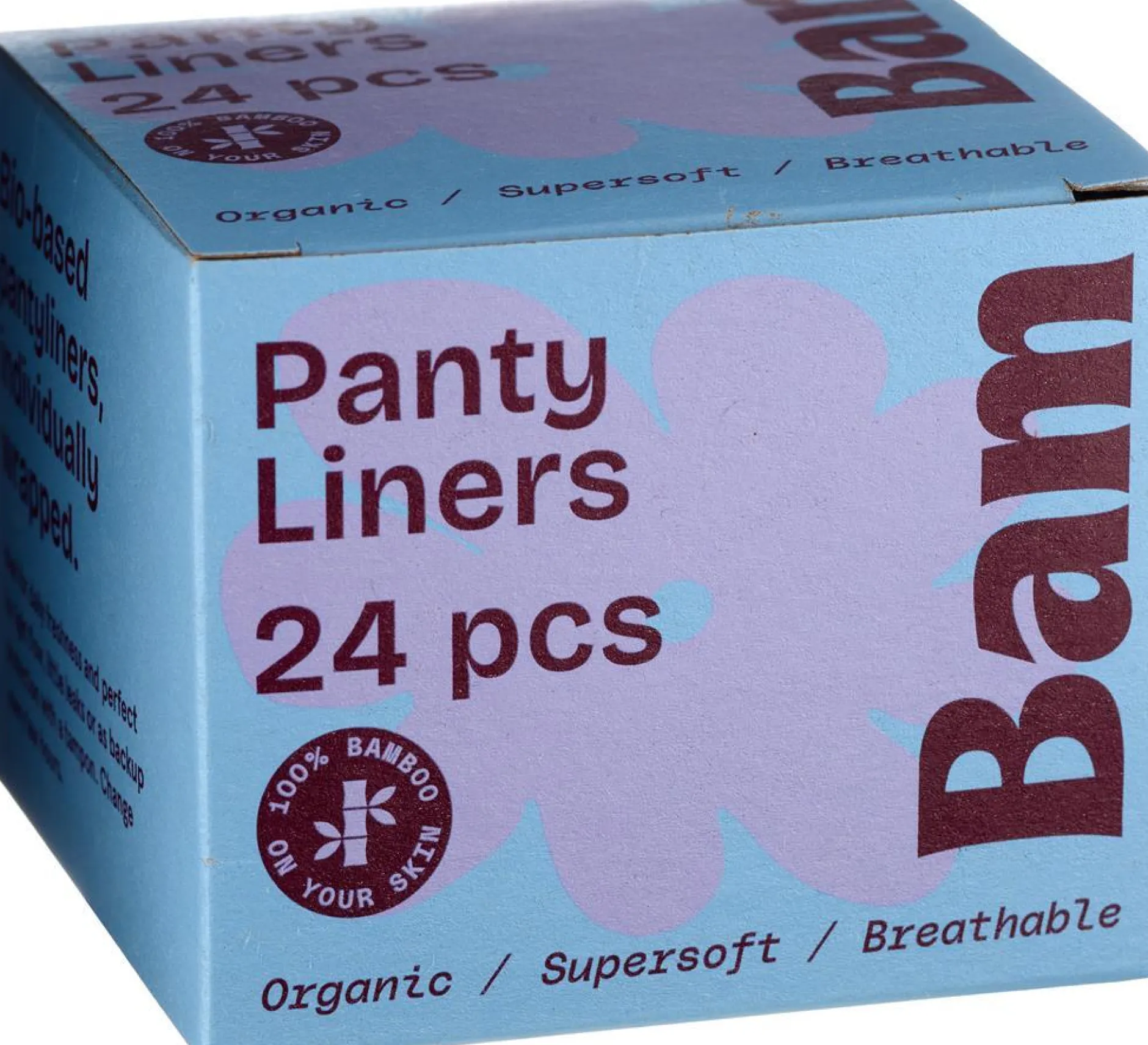 BAM Organic Bamboo Liners 24-pack