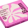 BAM Organic Cotton Tampons Super 16-pack