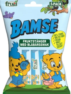 Bamse Fruktstång Blåbär 75 g