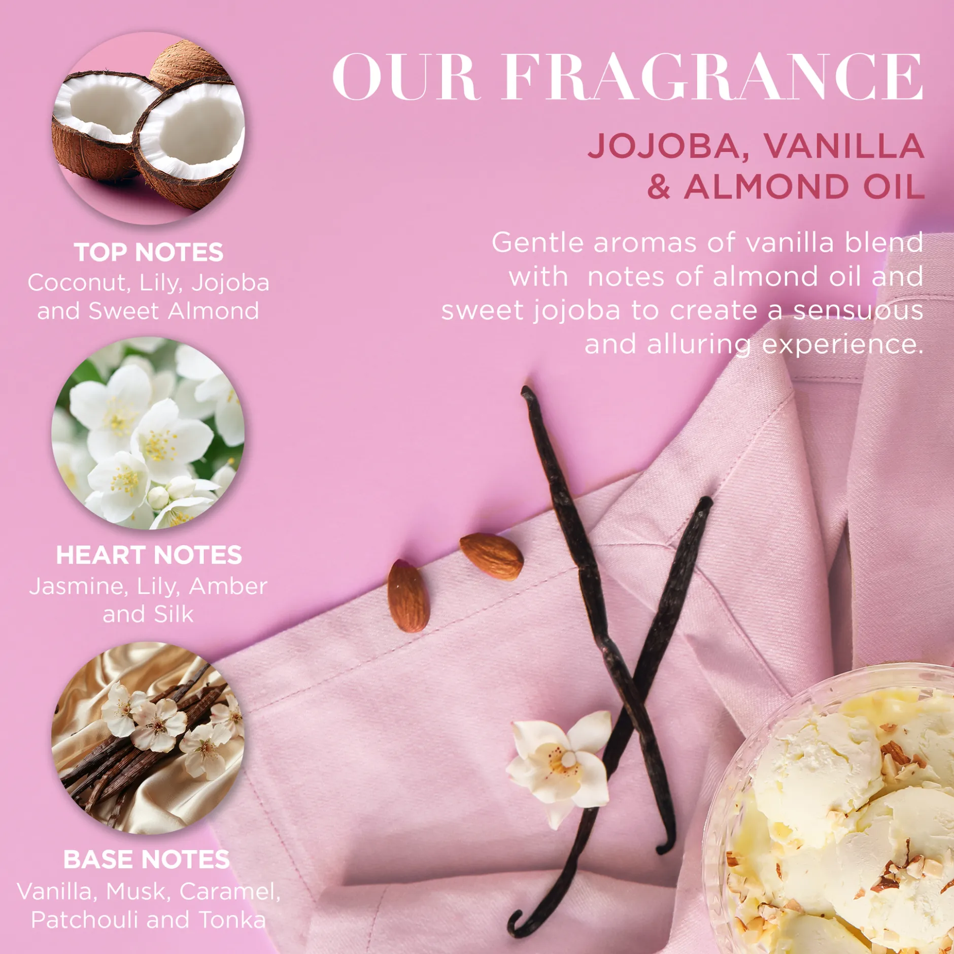 Baylis & Harding Jojoba, Vanilla & Almond Oil Travel Bag Gift Set 275 ml
