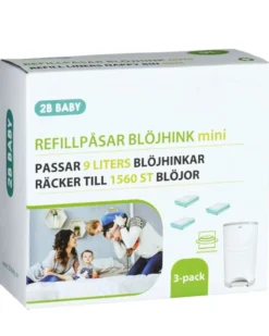2B Baby Refillpåsar mini till 9 liters blöjhink 3-pack
