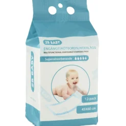 2B Baby Skötbordsunderlägg 45x60 cm 12-pack