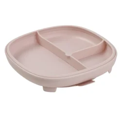 B.box 2 i 1 Tallrik med Sugfot Rosa 380 ml