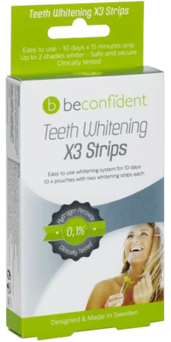 Beconfident Teeth Whitening X3 Strips 10 par