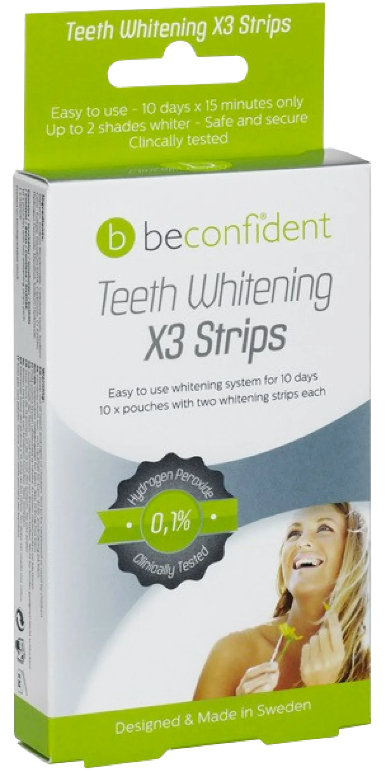 Beconfident Teeth Whitening X3 Strips 10 par