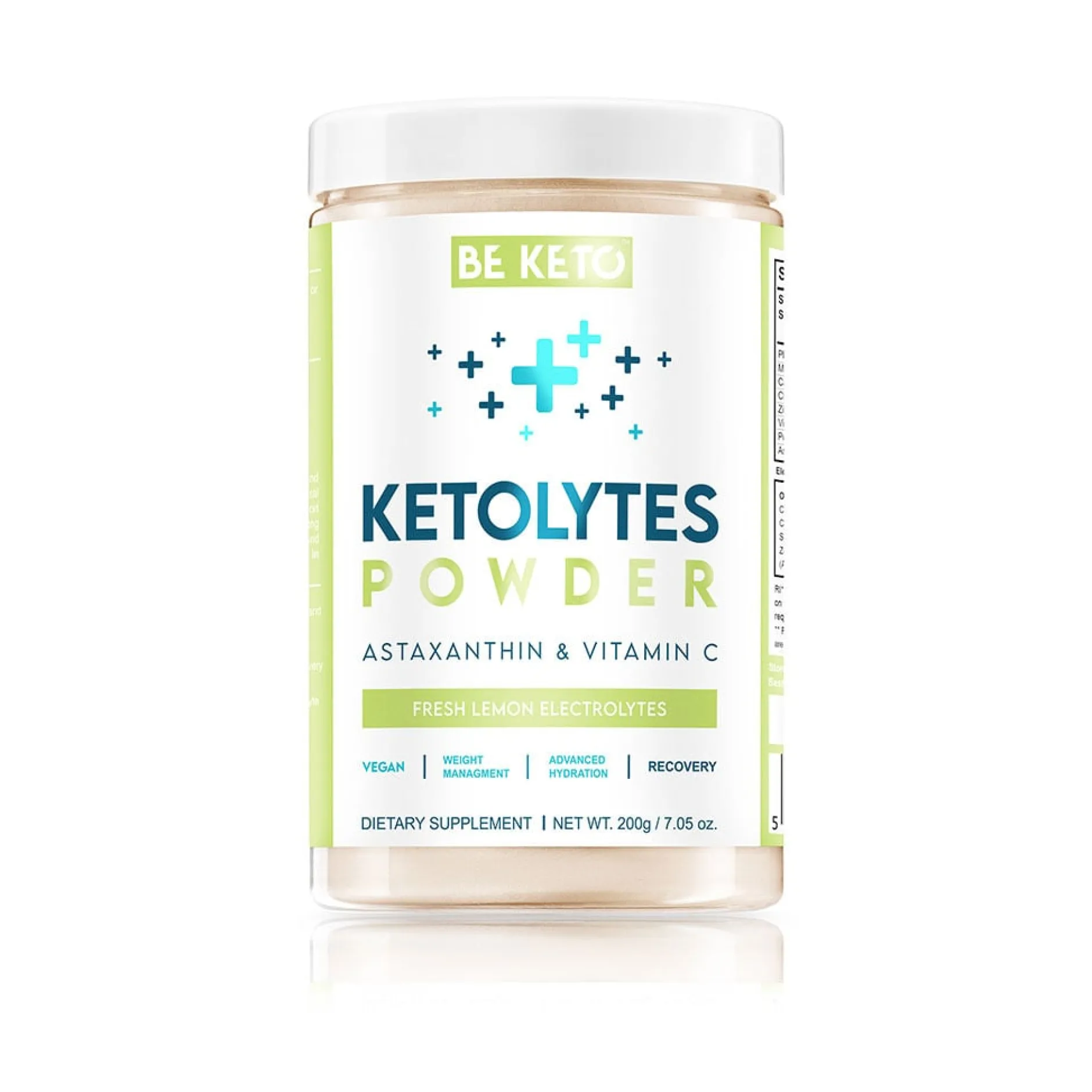 BeKeto Electrolytes Powder Fresh Lemon 200 g