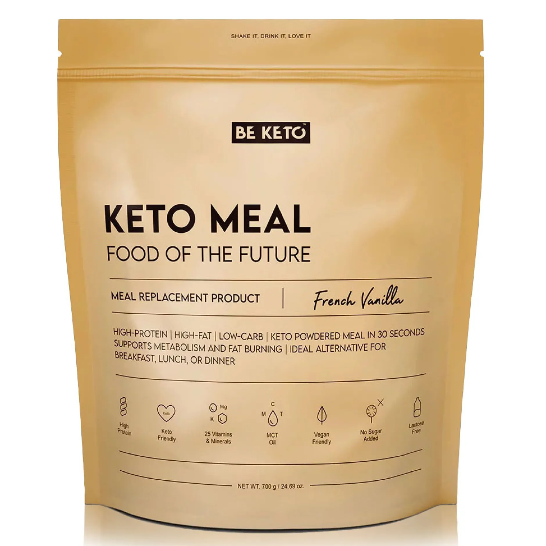 BeKeto Meal French Vanilla 700 g
