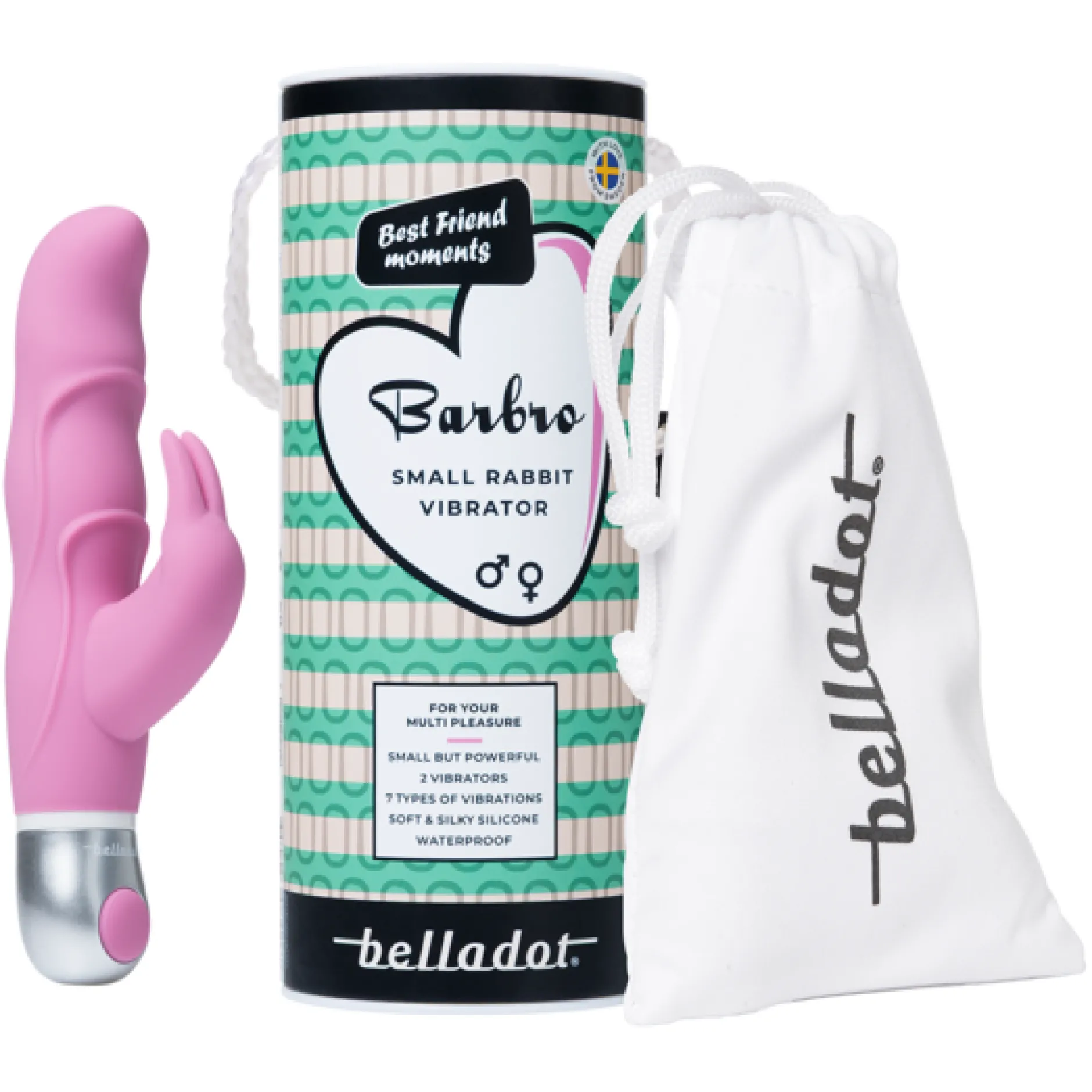 Belladot Barbro Liten Rabbit Vibrator Rosa