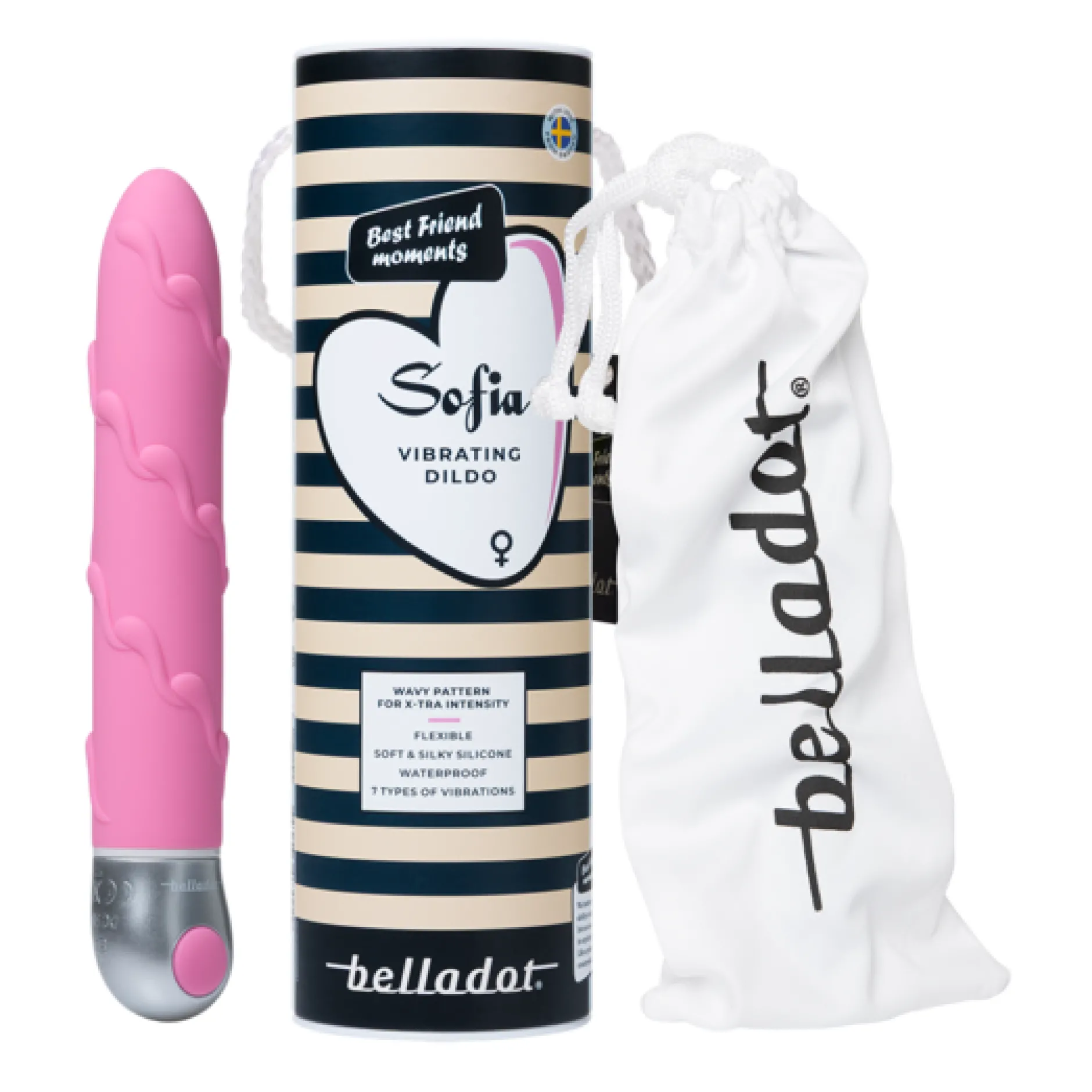 Belladot Sofia Vibrerande Dildo Rosa