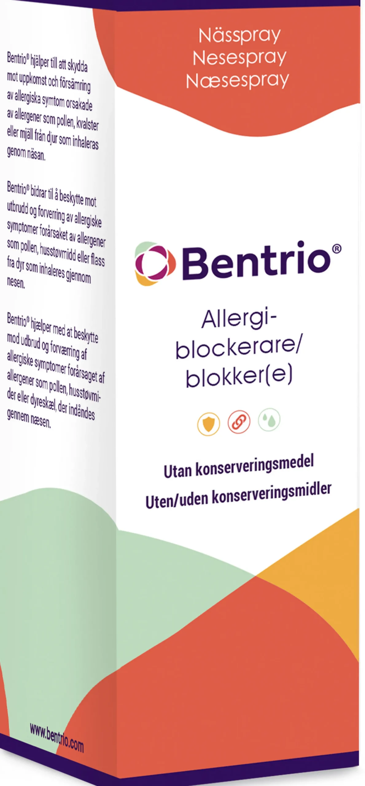 Bentrio Nässpray Allergiblockerare 20 ml