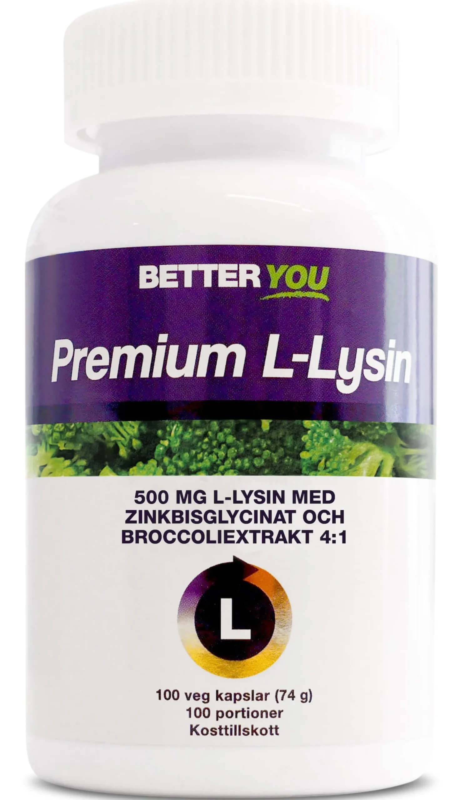 Better You Premium L-Lysin 100 kapslar