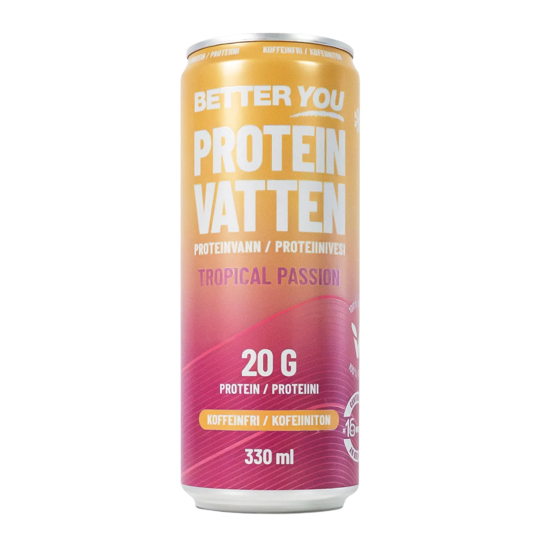 Better You Proteinvatten Tropical Passion Koffeinfri 330 ml