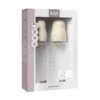 BIBS Baby Bottle Round Latex Medium Flow Ivory 270 ml 2-pack