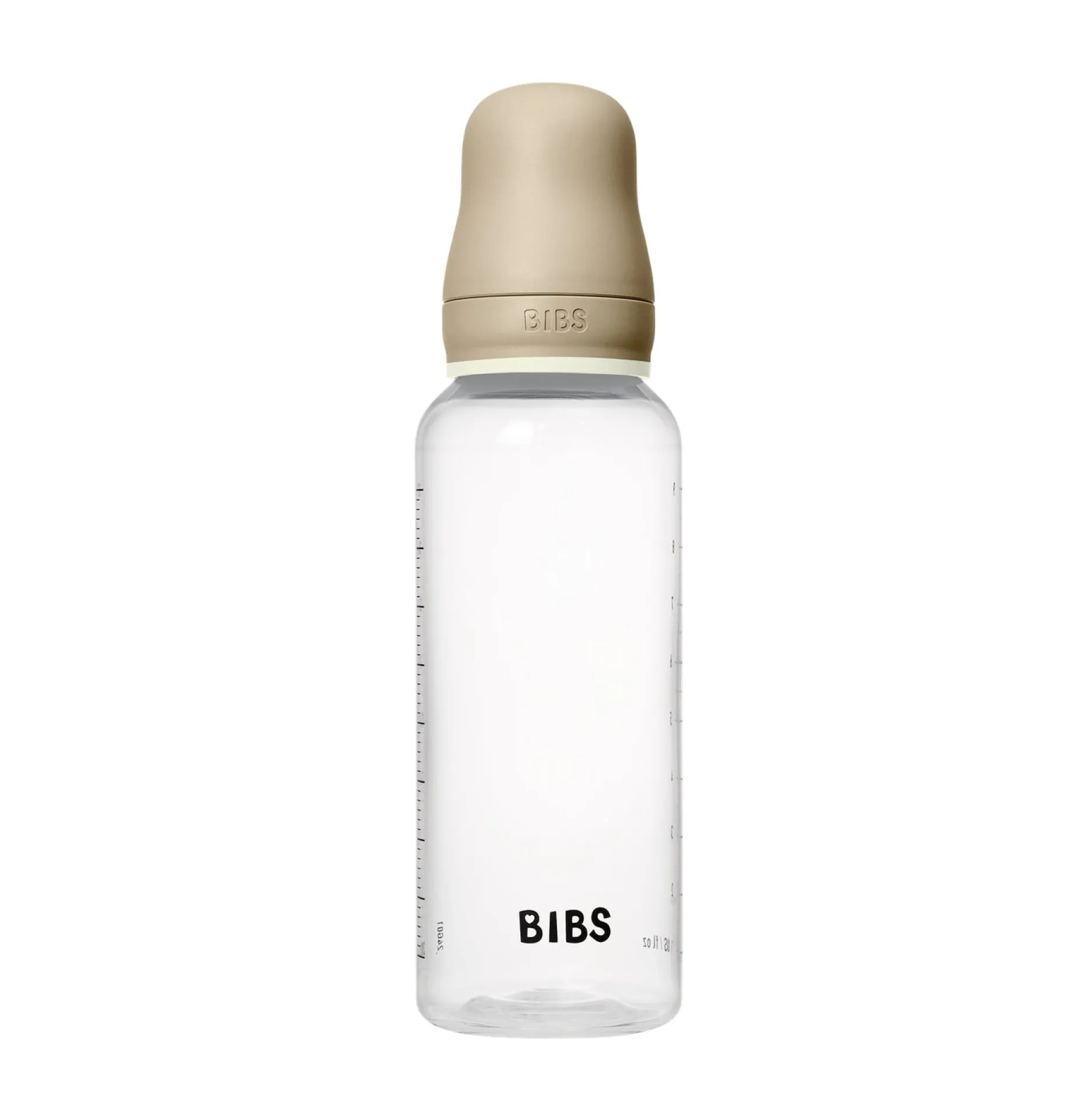 BIBS Baby Bottle Round Latex 1 pack 270 ml Medium Flow Vanilla GLOW