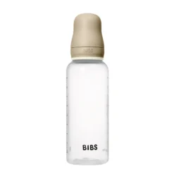 BIBS Baby Bottle Round Silicone 1 pack 270 ml Medium Flow Vanilla GLOW