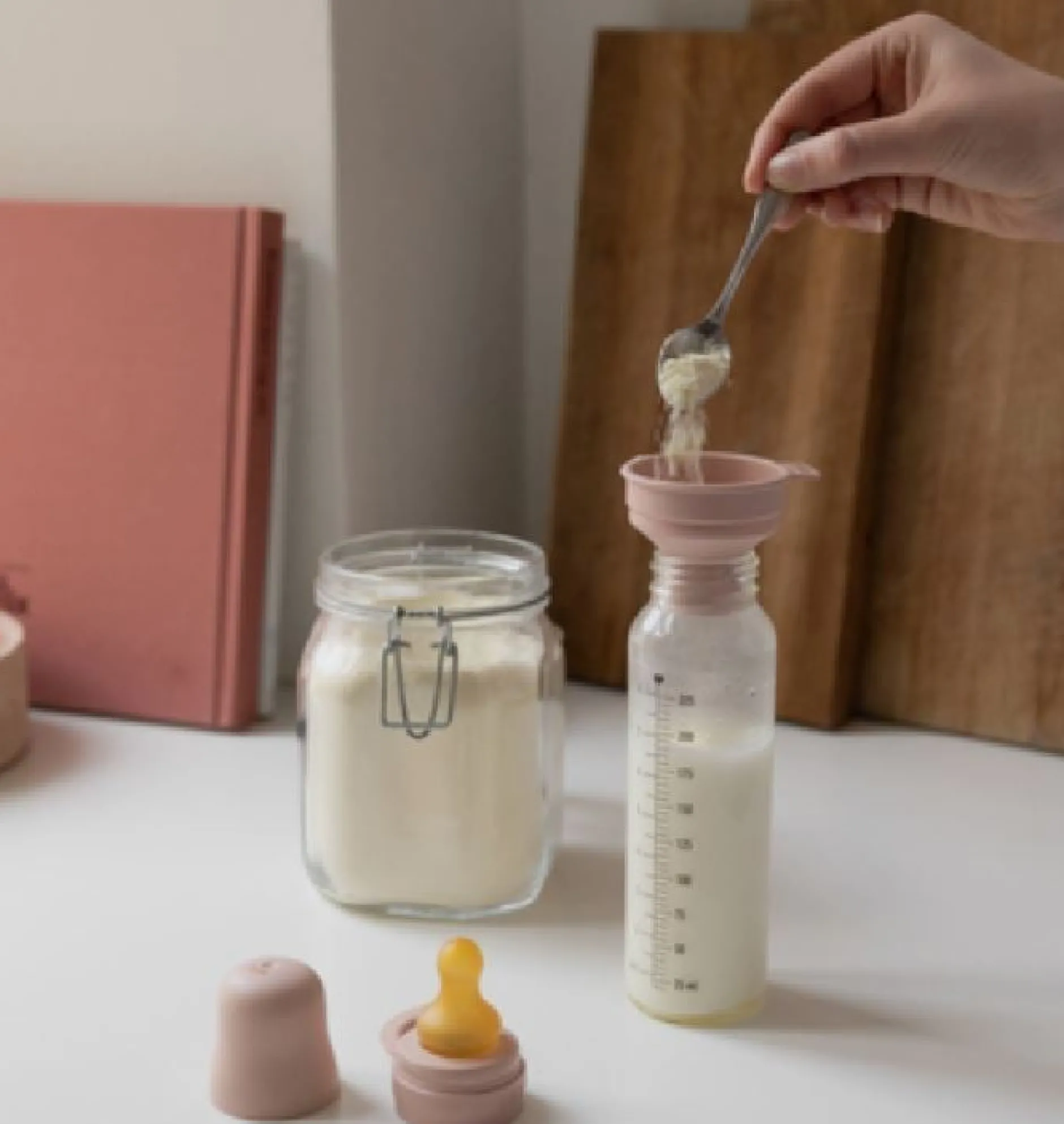BIBS Baby Glass Bottle Complete Set Latex Sage 225 ml