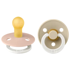 BIBS Colour Latex 0+ månader Size 1 Blush Glow/Vanilla Glow 2 st