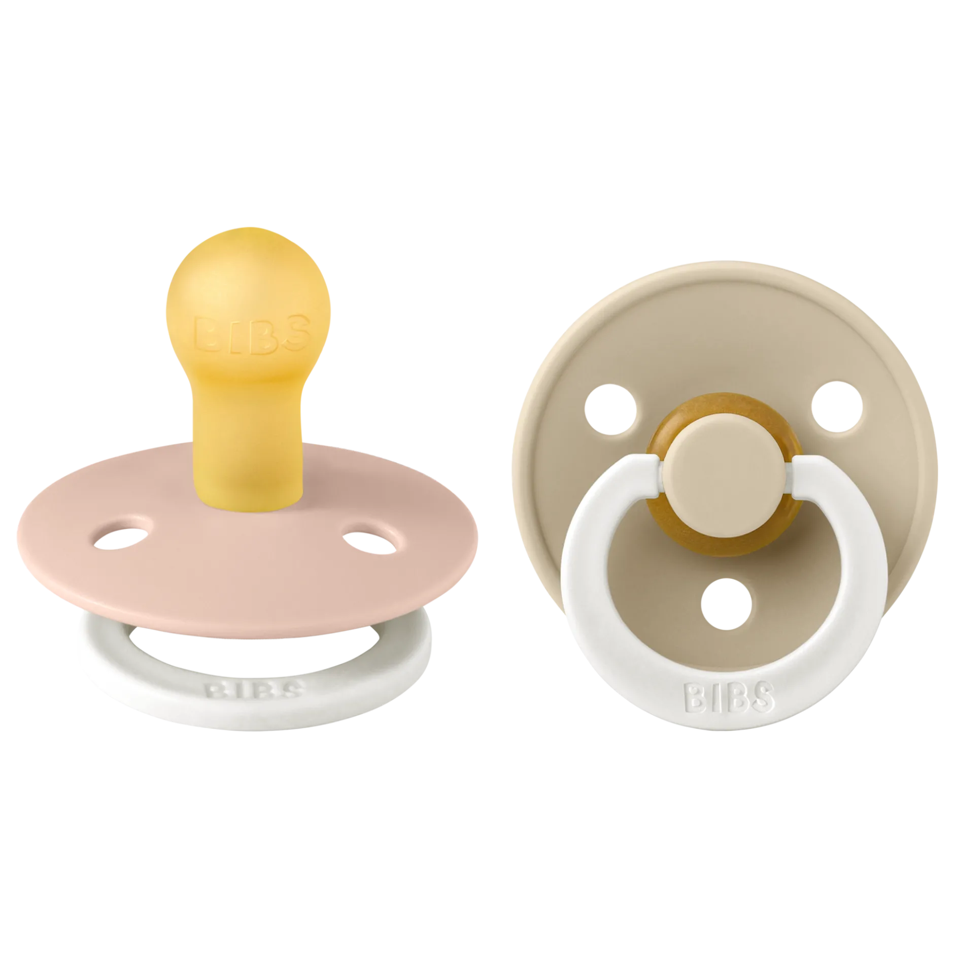 BIBS Colour Latex 0+ månader Size 1 Blush Glow/Vanilla Glow 2 st