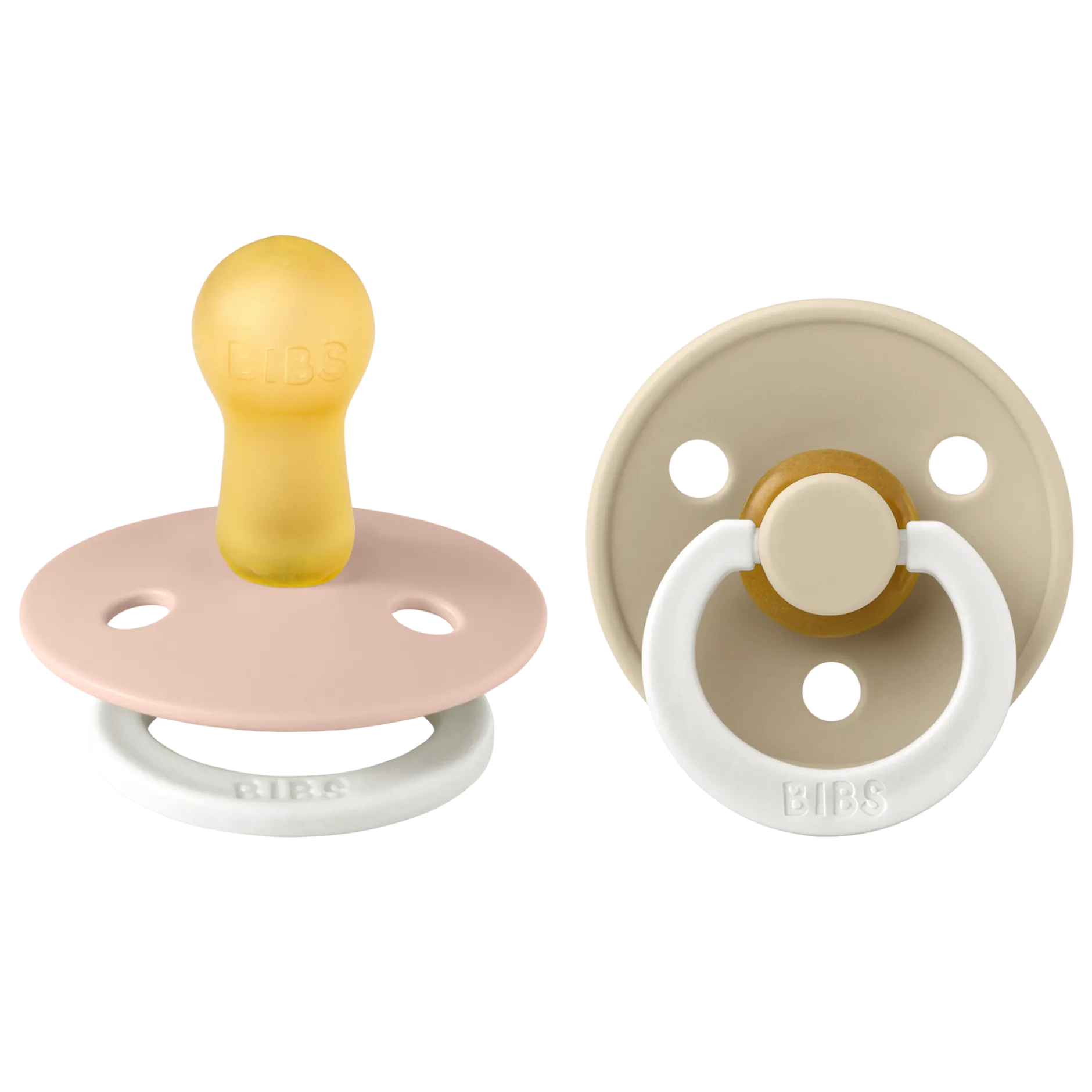 BIBS Colour Latex 6+ månader Size 2 Blush Glow/Vanilla Glow 2 st