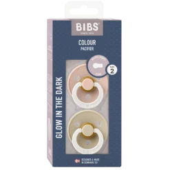 BIBS Colour Latex 6+ månader Size 2 Blush Glow/Vanilla Glow 2 st