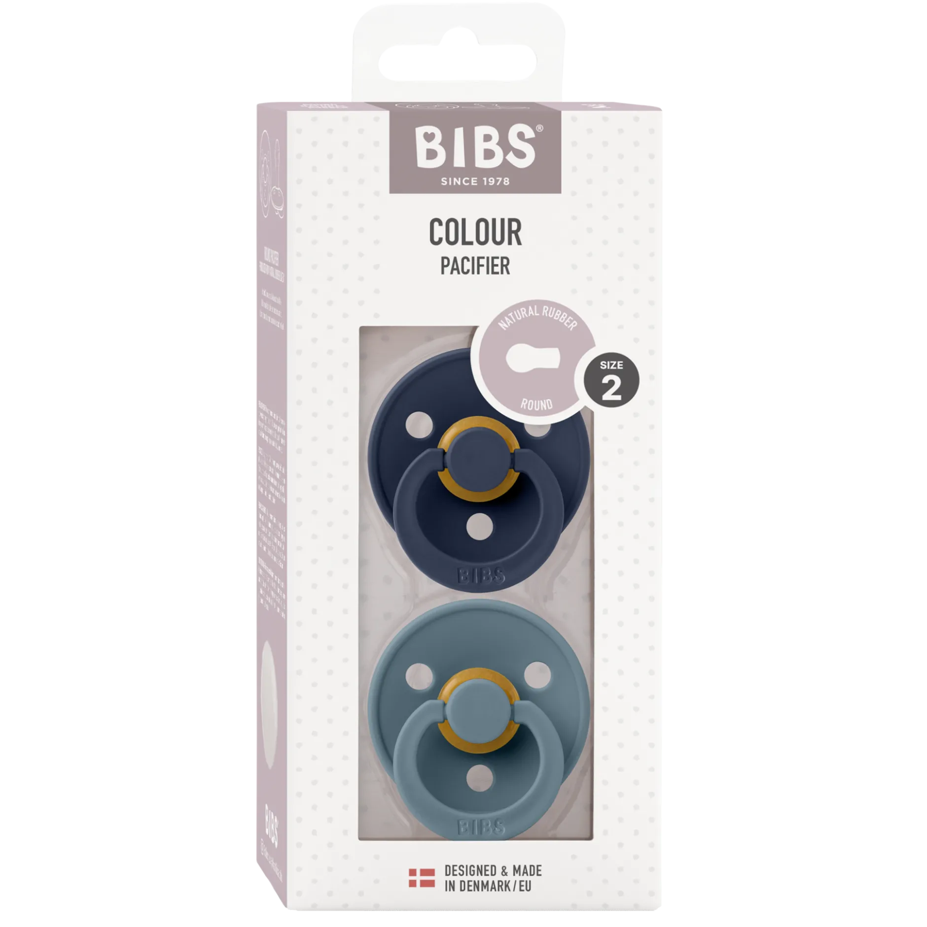 BIBS Colour Latex 6+ månader Size 2 Deep Space/Petrol 2 st