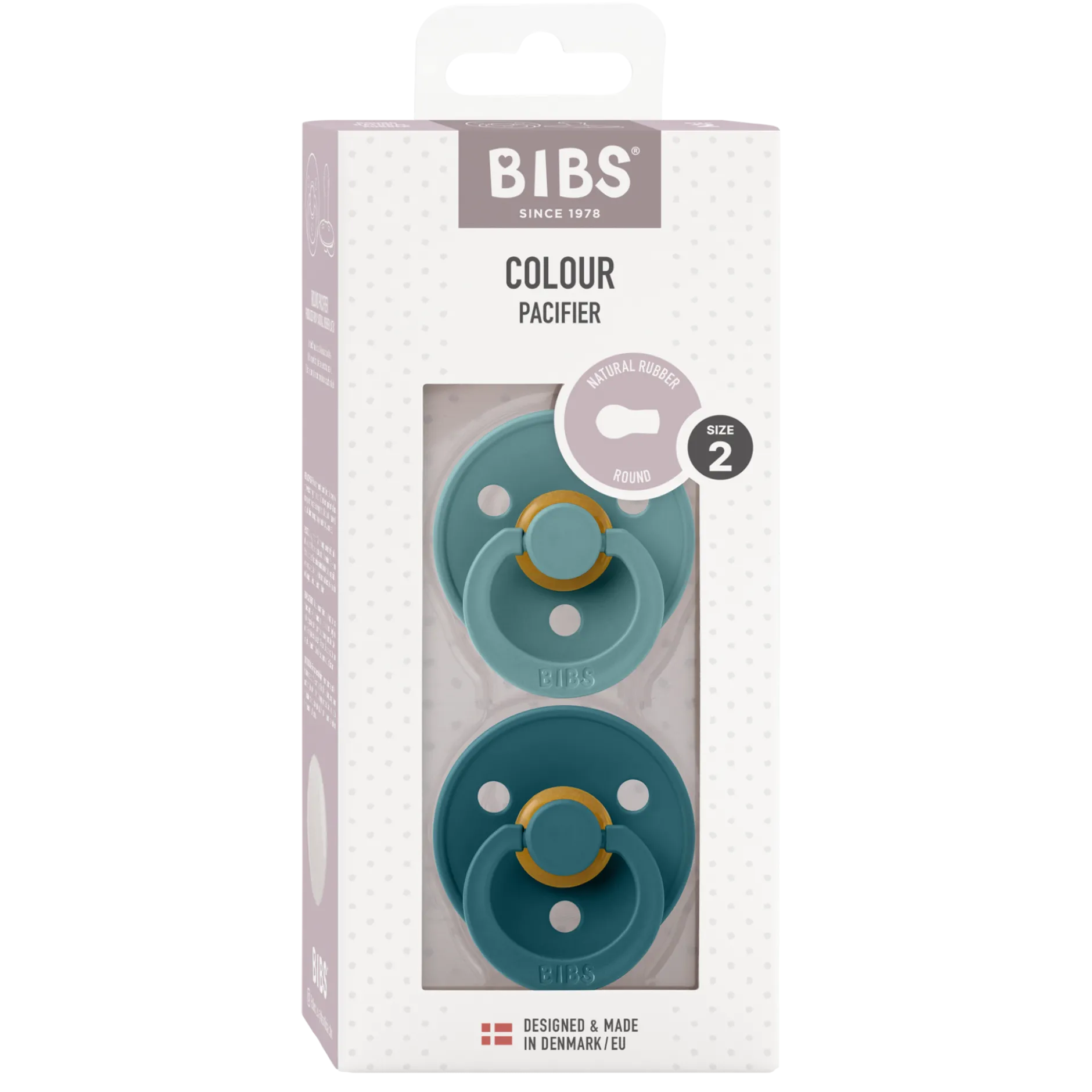 BIBS Colour Latex Size 2 Round Island Sea/Forest Lake 2 st