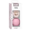 BIBS Colour Pacifier Round Latex Size 1 Petal & BIBS Pacifier Case Mini Baby Pink