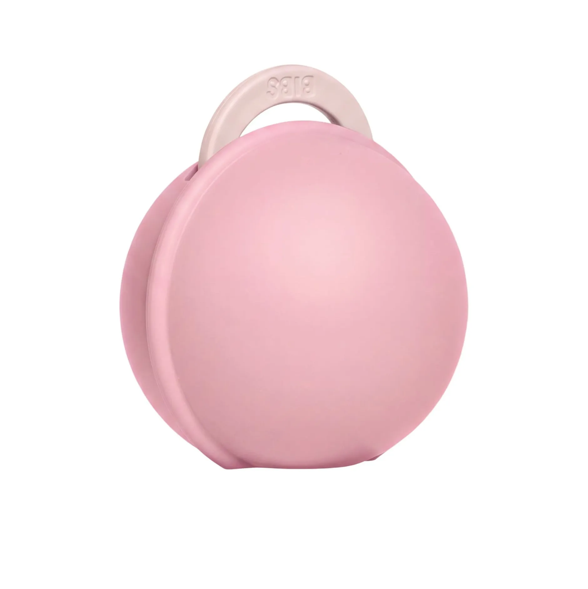 BIBS Colour Pacifier Round Latex Size 1 Petal & BIBS Pacifier Case Mini Baby Pink