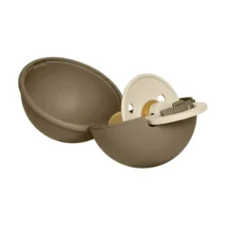 BIBS Colour Pacifier Round Latex Size 2 Vanilla & Pacifier Case Mini Dark Oak