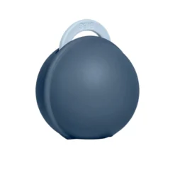 BIBS Colour Pacifier Round Latex Size 2 Baby Blue & BIBS Pacifier Case Mini Steel Blue