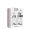 BIBS Glass Baby Bottle Round Silicone Slow Flow Sage 120 ml 2 st