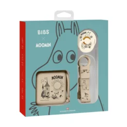 BIBS Moomin Gift Set Soothe & Go Latex Size 2 Vanilla