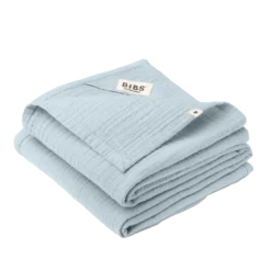 BIBS Muslin Cloth 2-pack 70x70 cm Baby Blue