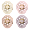 BIBS Pacifier Boheme Latex 0+ månader Storlek 1 Ivory/Blush/Blossom/Dusky Lilac 4 st