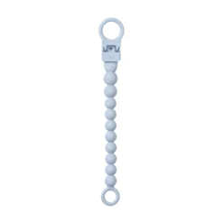 BIBS Pacifier Clip Beaded Baby Blue