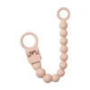 BIBS Pacifier Clip Beaded Blush