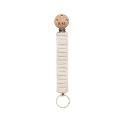 BIBS Pacifier Clip Knitted Ivory 1 st