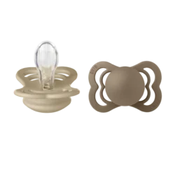 BIBS Supreme Silicone 0+ månader Size 1 Vanilla/Dark Oak 2 st