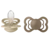 BIBS Supreme Silicone 6+ månader Size 2 Vanilla/Dark Oak 2 st