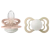 BIBS Supreme Silicone 6+ månader Size 2 Blush Glow/Vanilla Glow 2 st