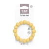 BIBS Teething Ring Beaded Pale Butter