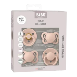 BIBS Try-it Collection 0+ månader Size 1 Blush 4 st