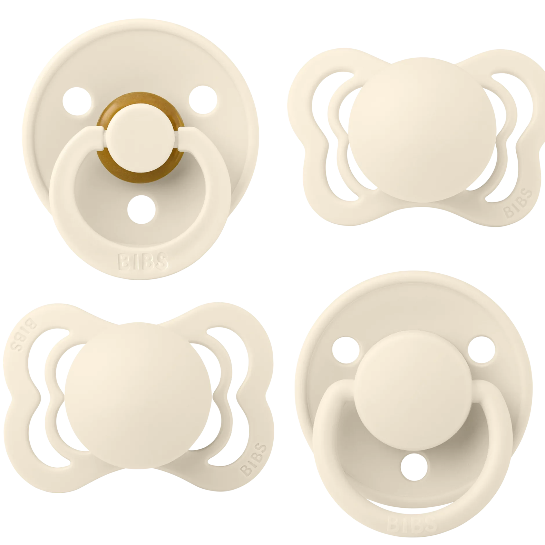 BIBS Try-it Collection 0+ månader Size 1 Ivory 4 st
