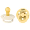 BIBS x Moomins Pacifier Colour Moomintroll 2 PACK Latex Size 1 Ivory/Pale Butter