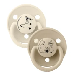 BIBS x Moomins Pacifier De Lux Little My 2 PACK Silicone Ivory/Vanilla