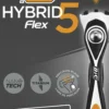 BIC Hybrid 5 Flex Rakhyvel 1 + 4