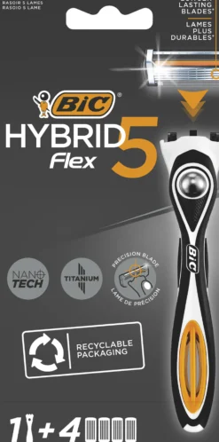 BIC Hybrid 5 Flex Rakhyvel 1 + 4