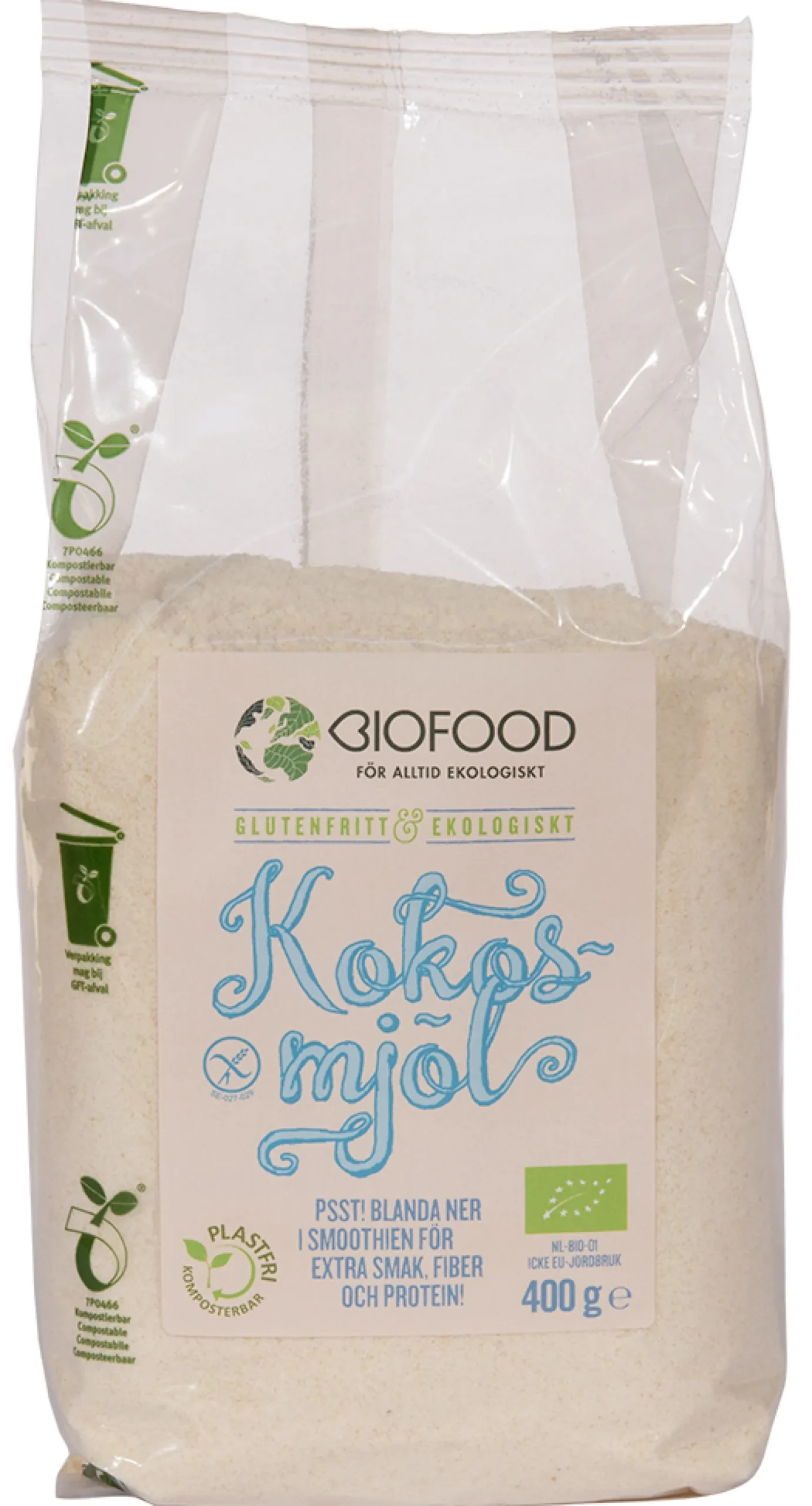 Biofood Kokosmjöl 400 g